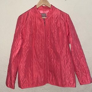 Chico’s Pink Quilted Lightweight Jacket
